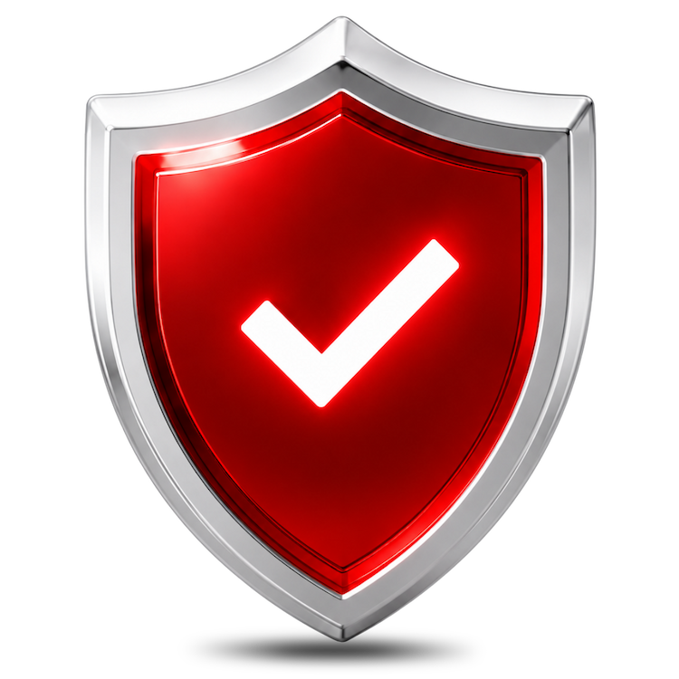 Cybersecurity shield illustration